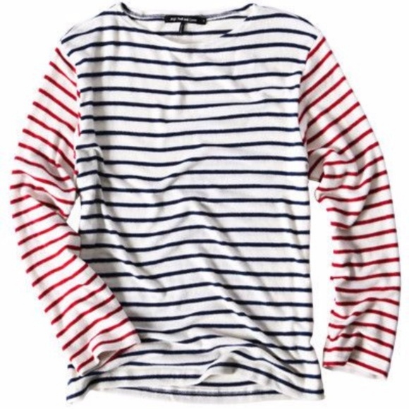 Neptune Long Sleeve Navy/Red Stripe - Picture 3 of 8